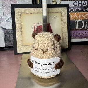Crocheted Positive Guinea Pig Decor